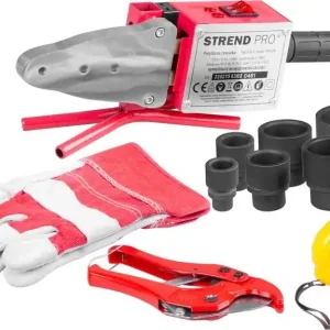 Novinka | Strend PRO PPR 63B Polyfuzní svářečka plastových trubek 1500W, 20-63 mm, 14 dílů