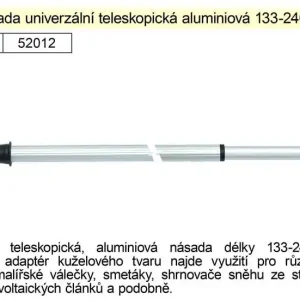 Rychlé odeslání - Násada Alu teleskopická, 130-240 cm pro malířské válečky