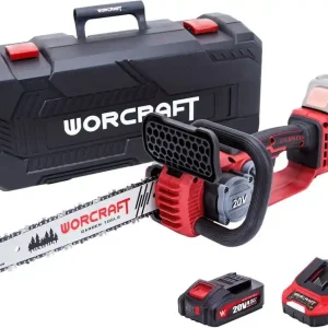 WORCRAFT Kompaktní aku řetězová pila 30cm 20V CGC-S20LiBDM, SET 1x4.0Ah - Velmi žádaný produkt