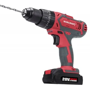 Přímo od výrobce | Aku vrtací šroubovák s příklepem CD-20LiH Worcraft 2 x 20V/2.0Ah a rychlonabíjením 113884