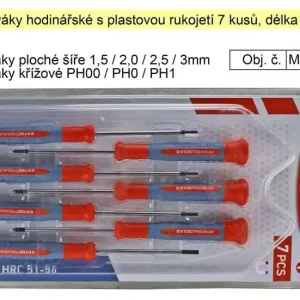 Šroubováky hodinářské s plastovou rukojetí sada 7 kusů 8819180 - Rychlá expedice