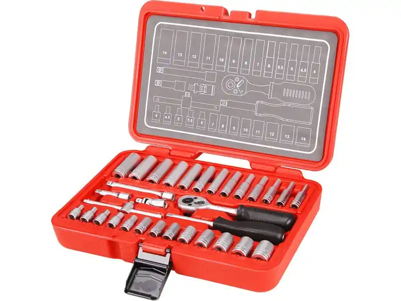 GOLA SADA hlavice nástrčné, sada 32ks, 1/4", CrV, EXTOL PREMIUM | Do vyprodání zásob