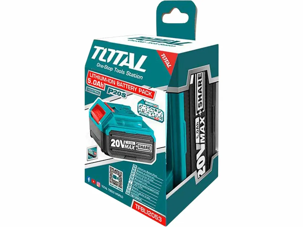 TOTAL TFBLI2053 aku baterie akumulátorová 20V, Li-ion, 5000mAh - Expresní doručení