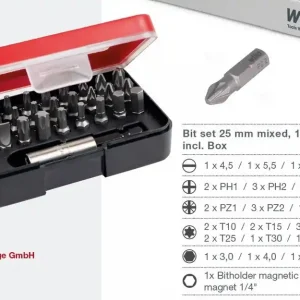 Zvýhodněná cena | WIHA Profi sada bitů s magnetickým držákem bitů, 31dílů