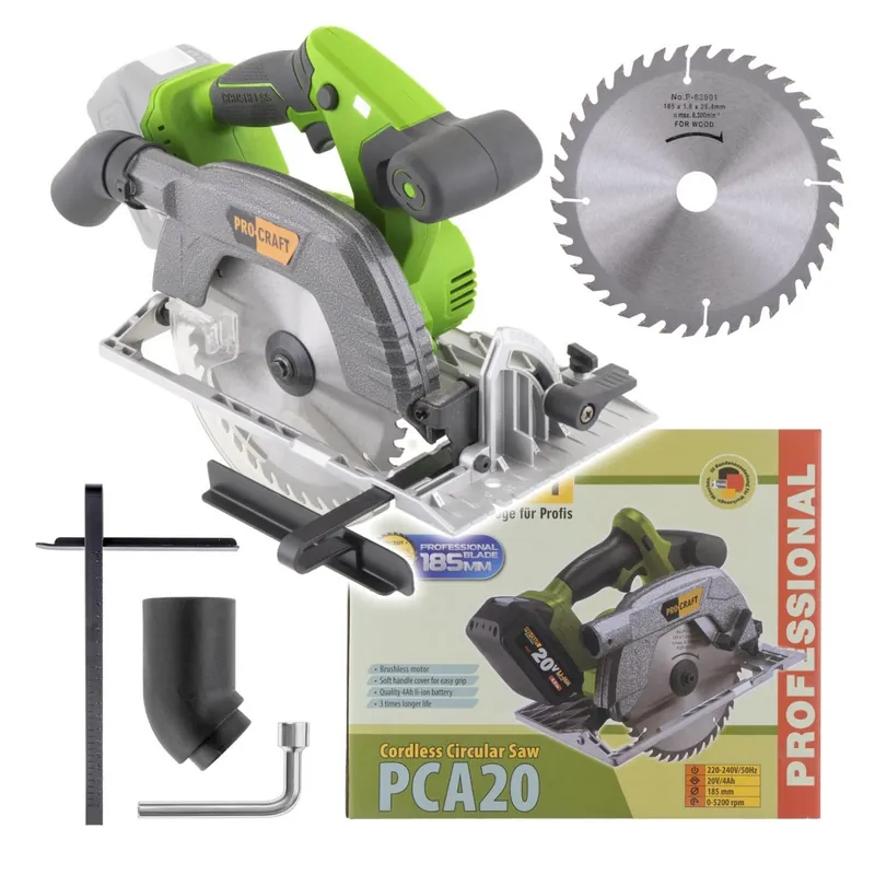 Cena od výrobce | PROCRAFT PCA20 Aku kotoučová pila 185mm bez akumulátoru a nabíječky