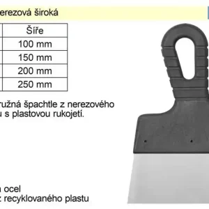 Slevy | Špachtle nerezová 250mm