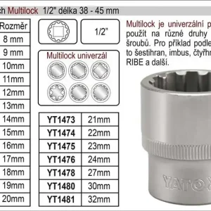 Doporučujeme - Gola ořech Multilock 24mm 1/2"