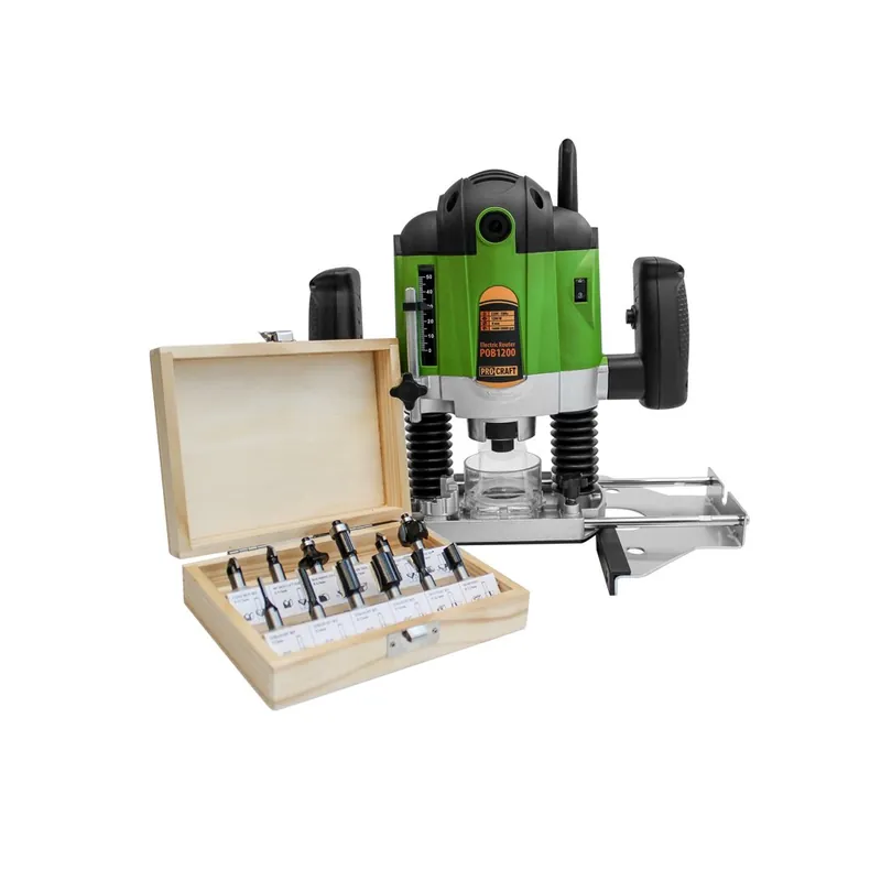Časově omezená nabídka | PROCRAFT Frézka horní 8mm 1200W + sada fréz POB1200