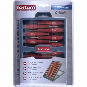 Nyní k dispozici | FORTUM šroubováky hodinářské, sada 15ks, CrMoV 4740802