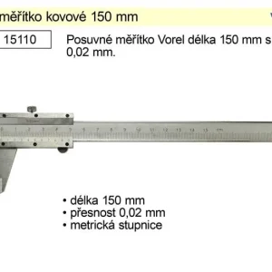 Rychlé dodání - Posuvné měřítko kovové 150mm