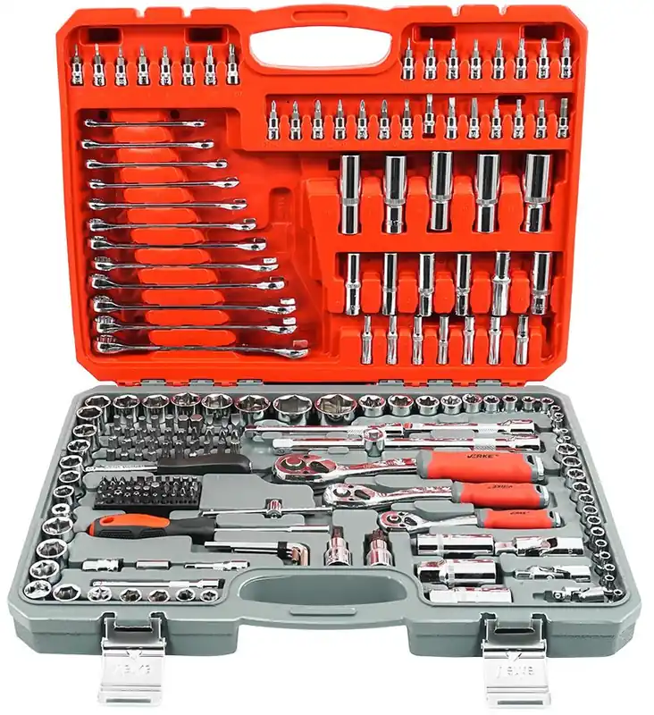 VERKE Gola sada 216ks 1/2", 3/8", 1/4" + příslušenství - Velmi oblíbený produkt