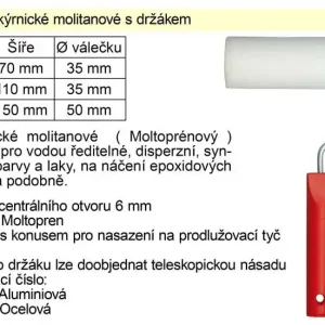 Nejprodávanější | Váleček lakýrnický molitanový s držákem šíře 150mm