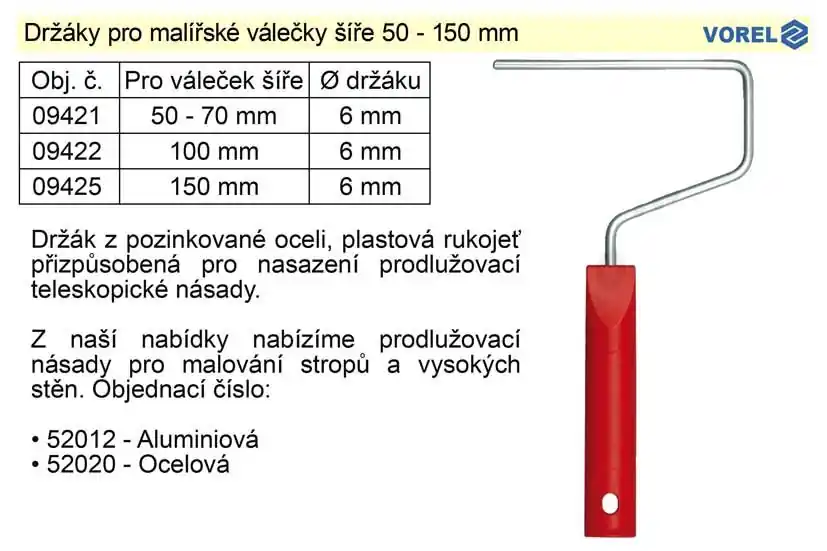 Koupit nyní - Držák pro malířský váleček 100 x 6mm