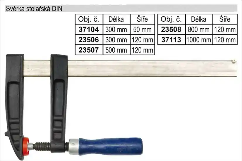 Svěrka stolařská DIN 300x 50mm | Nově v sortimentu
