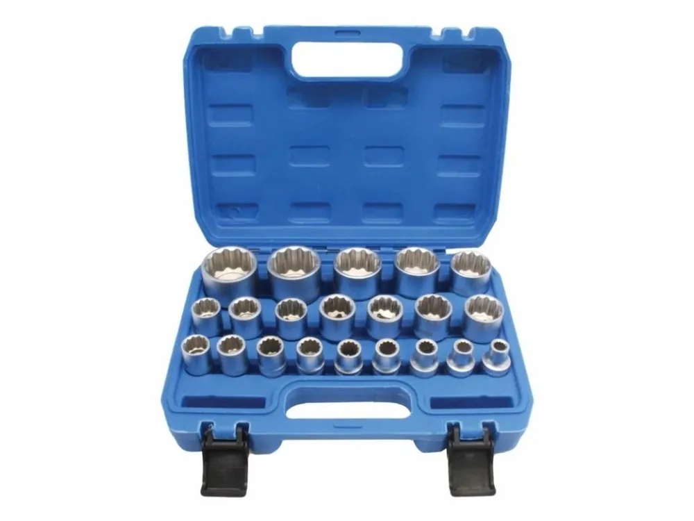 Velmi oblíbený produkt - Gola ořechy dvanáctihranné sada 8-36mm 1/2", 21ks, SATRA