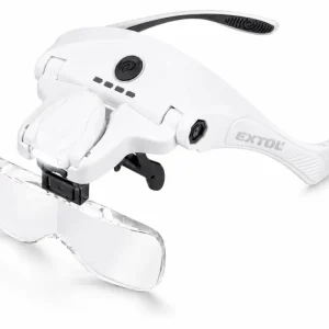 EXTOL LIGHT brýle s lupou a osvětlením, 3,5×, USB nabíjení 43165 | Zlevněno