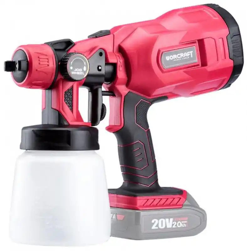 WORCRAFT Aku stříkací pistole 800ml, CSG-S20Li, 20V Li-Ion (bez baterie a nabíječky) | Výprodej