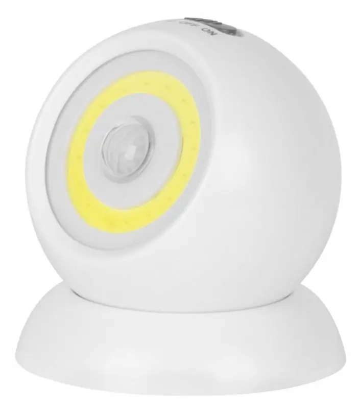 STREND PRO Handy Lux - Light Ball LED světlo s pohybovým čidlem, 160 lm, otočné 360° | Doprodej zásob