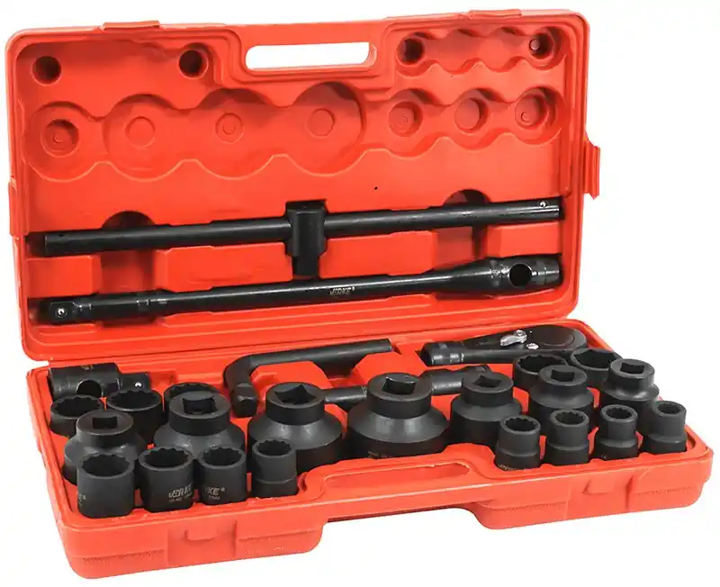 Čerstvá novinka - VERKE Gola sada 3/4" a 1" nástrčné hlavice CrMo 17-65mm