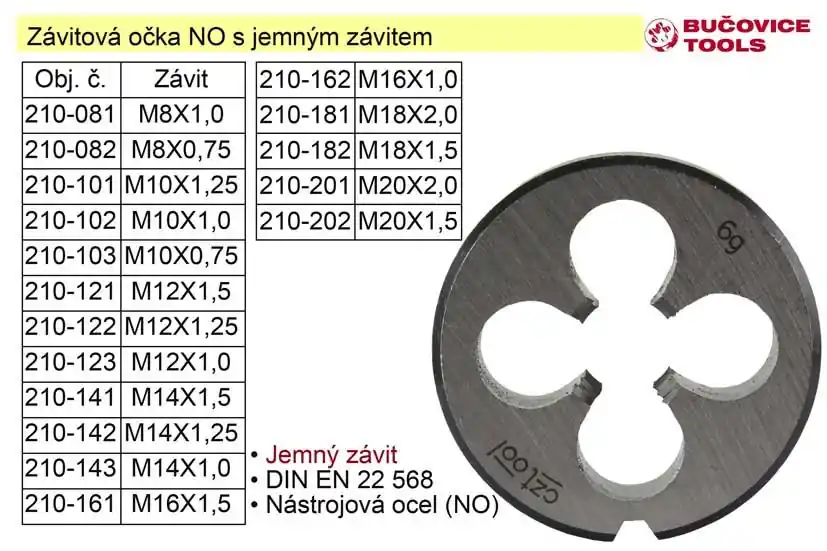 Doprodej zásob | Závitové očko M14x1,5 NO jemný závit