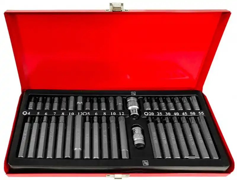VERKE Bity Imbus, XZN Spline (tisícihran), Torx, sada 40 dílů, 3/8" a 1/2" | Výhodný nákup