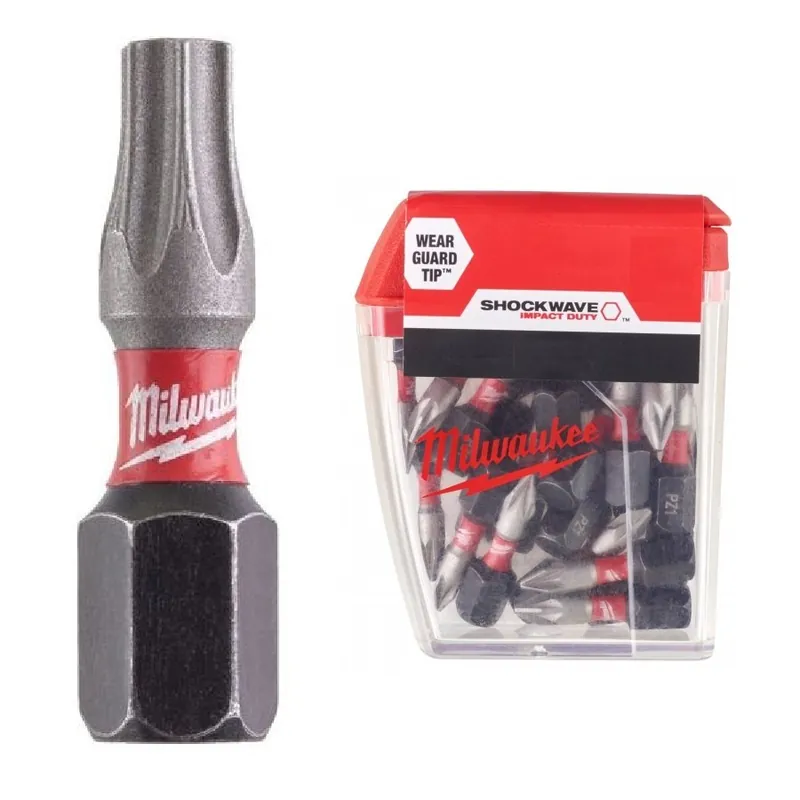 Lze objednat - MILWAUKEE Shockwave bit torx TX40x25mm 1/4 Impact Duty - 25ks