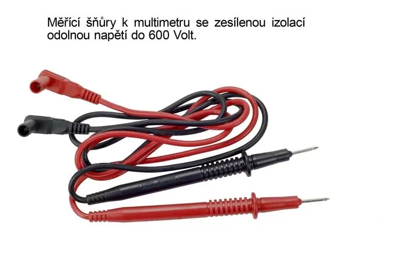 Měřící šňůry 600V/10A délka 110cm, průřez 0,8mm2 | Objednat online